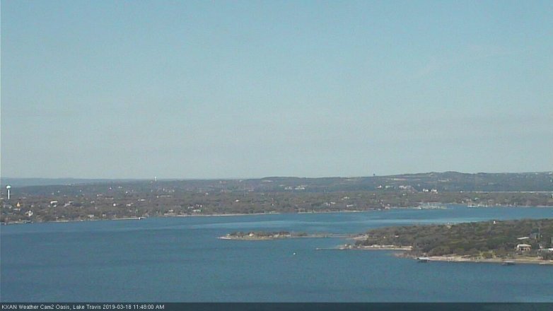 Lake Travis webcam, March 18, 2019 10:50 AM CT