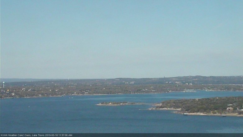 Lake Travis webcam, March 18, 2019 11:00 AM CT
