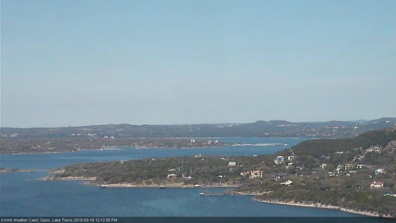 Lake Travis webcam, March 18, 2019 11:15 AM CT