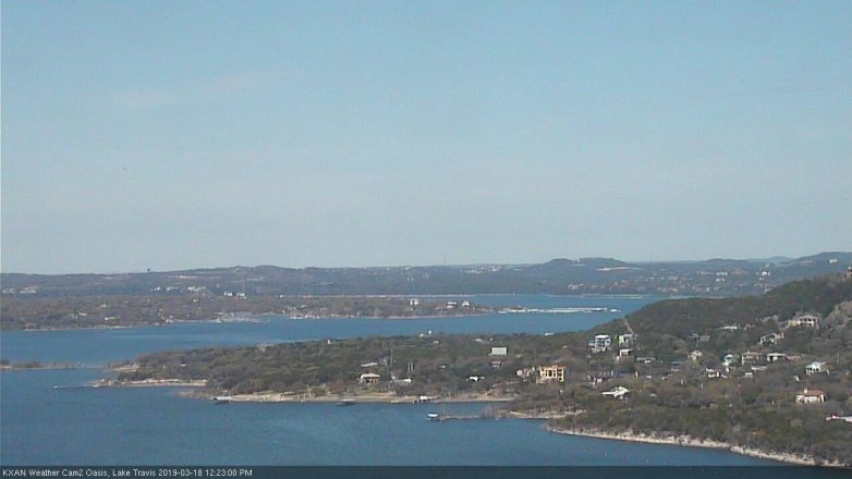 Lake Travis webcam, March 18, 2019 11:25 AM CT