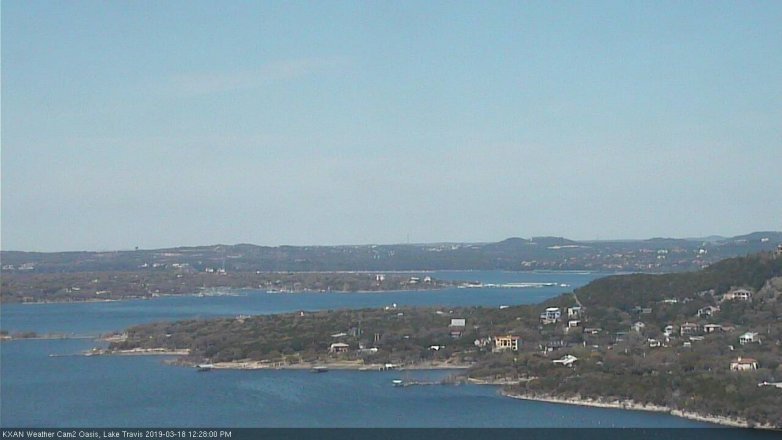 Lake Travis webcam, March 18, 2019 11:30 AM CT
