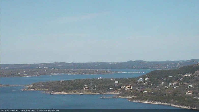 Lake Travis webcam, March 18, 2019 11:35 AM CT