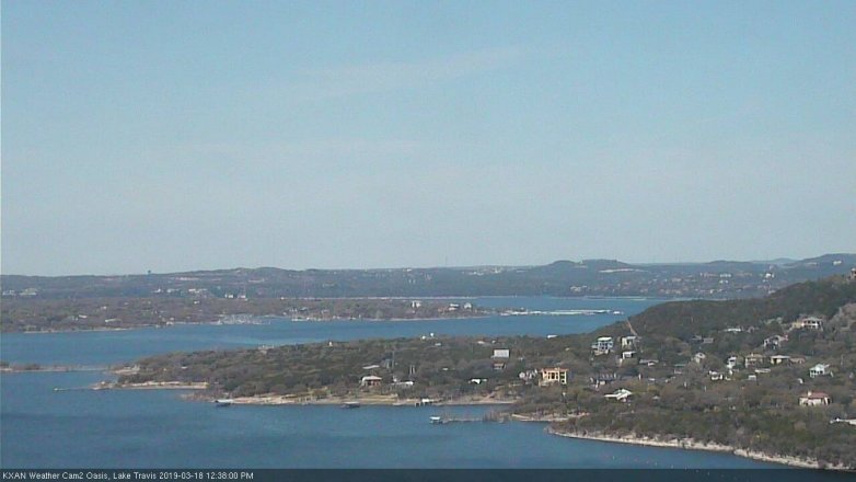 Lake Travis webcam, March 18, 2019 11:40 AM CT