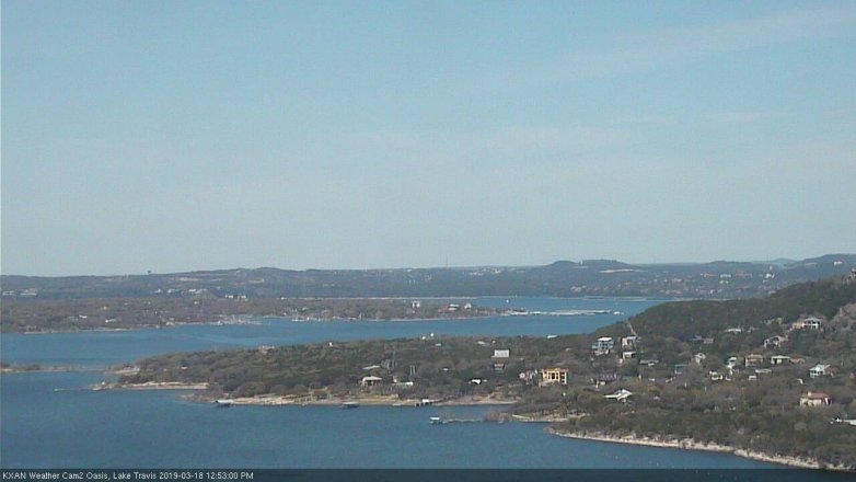 Lake Travis webcam, March 18, 2019 11:55 AM CT