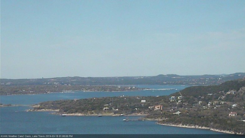 Lake Travis webcam, March 18, 2019 12:10 PM CT