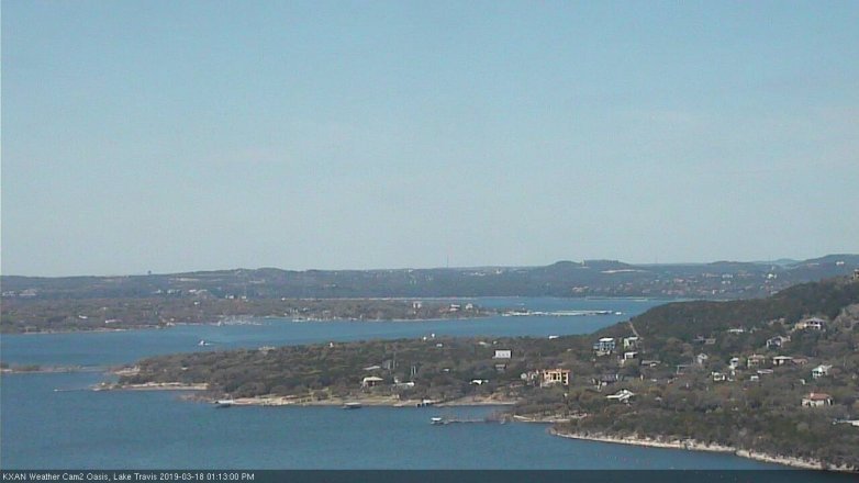 Lake Travis webcam, March 18, 2019 12:15 PM CT