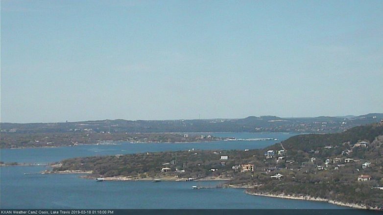 Lake Travis webcam, March 18, 2019 12:20 PM CT