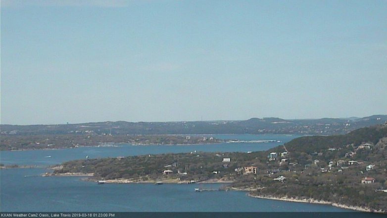 Lake Travis webcam, March 18, 2019 12:25 PM CT
