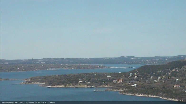Lake Travis webcam, March 18, 2019 12:35 PM CT