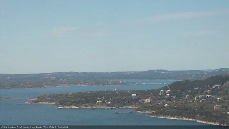 Lake Travis webcam, March 18, 2019 12:55 PM CT