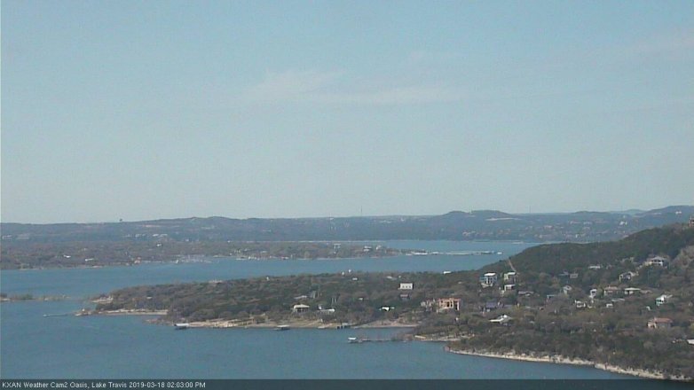 Lake Travis webcam, March 18, 2019 1:05 PM CT