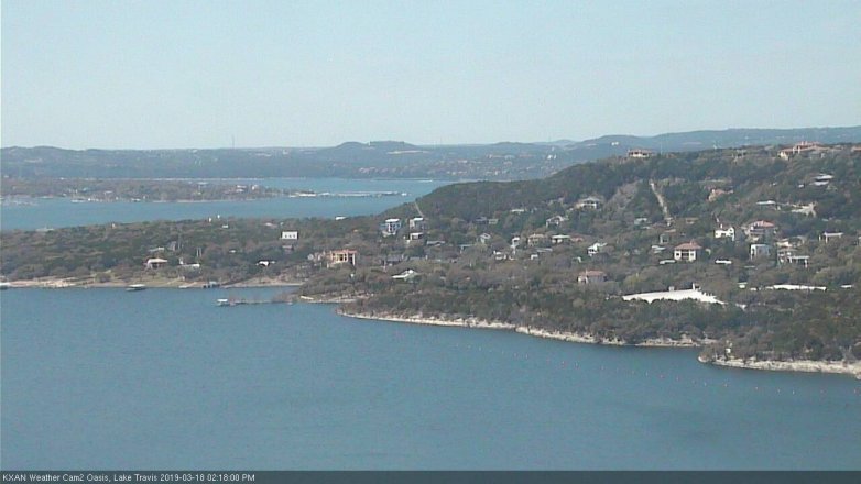 Lake Travis webcam, March 18, 2019 1:20 PM CT