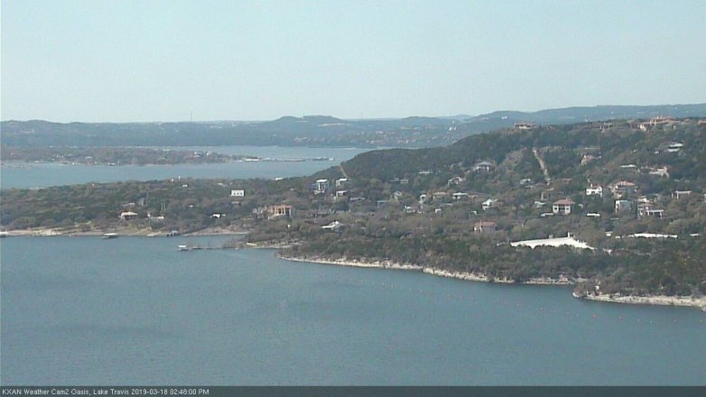 Lake Travis webcam, March 18, 2019 1:50 PM CT