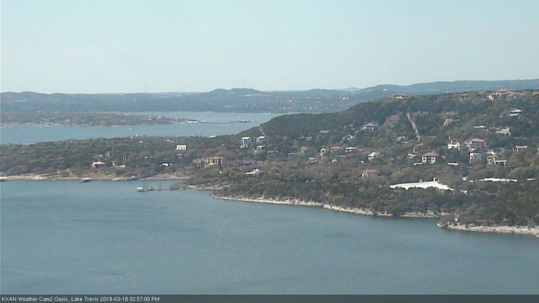 Lake Travis webcam, March 18, 2019 2:00 PM CT