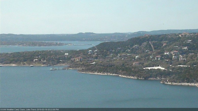 Lake Travis webcam, March 18, 2019 2:25 PM CT