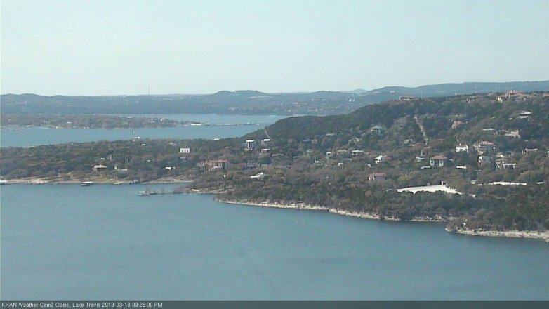 Lake Travis webcam, March 18, 2019 2:30 PM CT