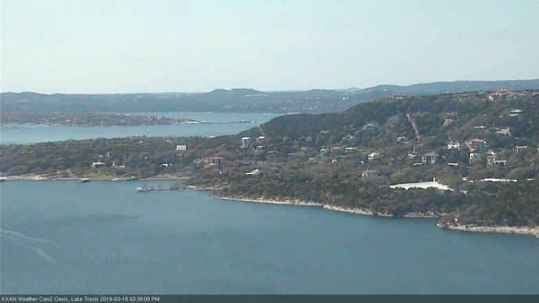 Lake Travis webcam, March 18, 2019 2:40 PM CT