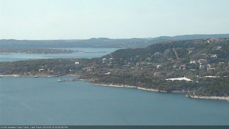 Lake Travis webcam, March 18, 2019 2:45 PM CT