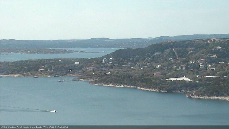 Lake Travis webcam, March 18, 2019 2:55 PM CT