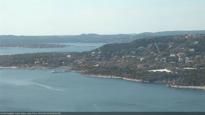 Lake Travis webcam, March 18, 2019 3:00 PM CT