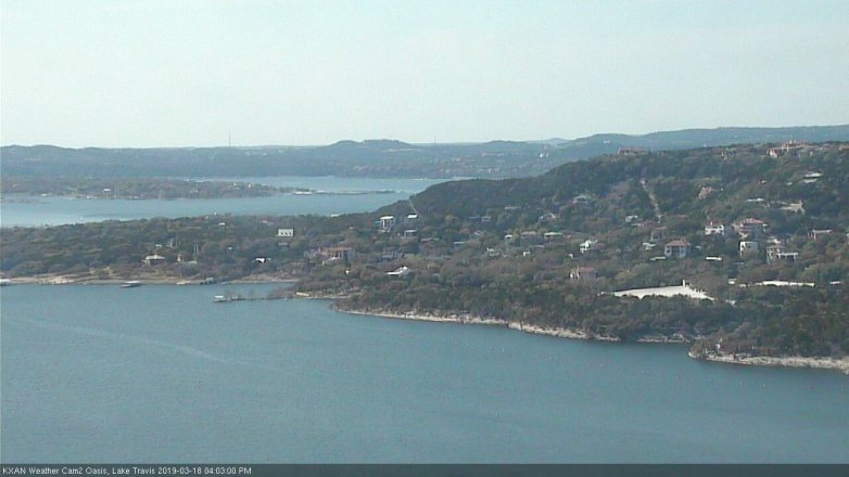 Lake Travis webcam, March 18, 2019 3:05 PM CT