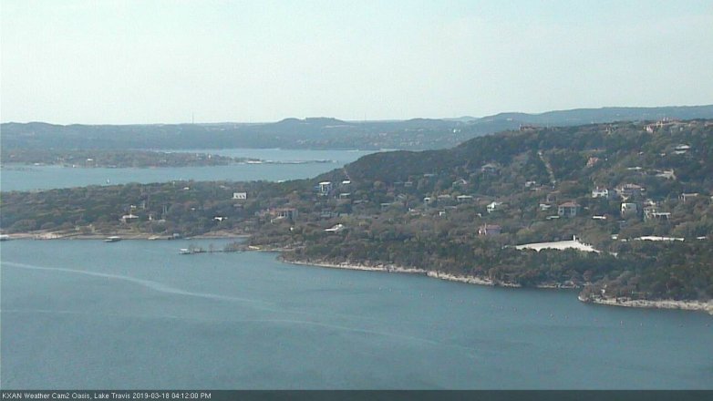 Lake Travis webcam, March 18, 2019 3:15 PM CT