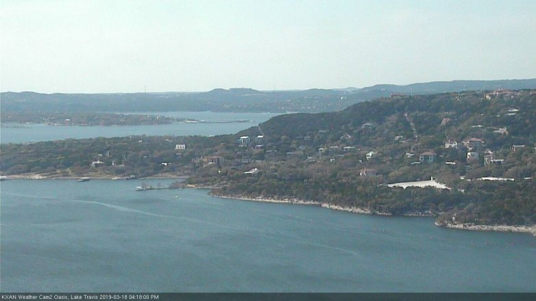 Lake Travis webcam, March 18, 2019 3:20 PM CT