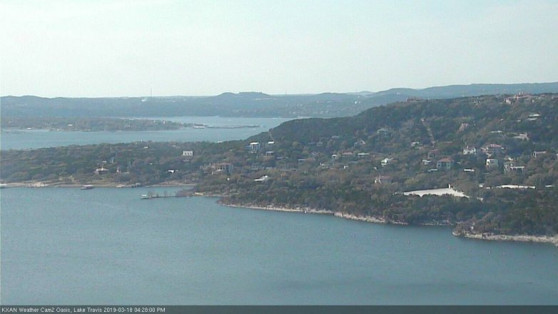 Lake Travis webcam, March 18, 2019 3:30 PM CT