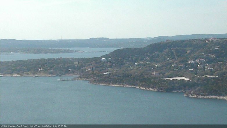 Lake Travis webcam, March 18, 2019 3:35 PM CT