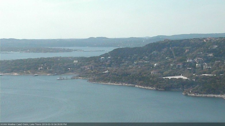 Lake Travis webcam, March 18, 2019 3:40 PM CT