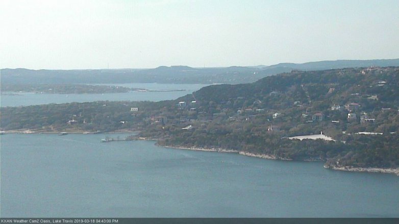 Lake Travis webcam, March 18, 2019 3:45 PM CT
