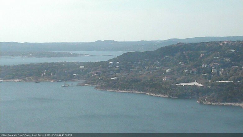 Lake Travis webcam, March 18, 2019 3:50 PM CT