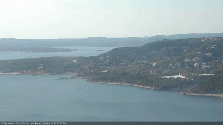 Lake Travis webcam, March 18, 2019 3:55 PM CT