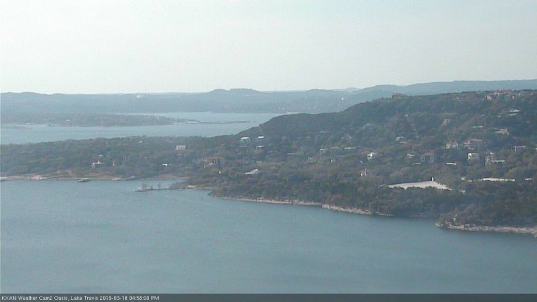 Lake Travis webcam, March 18, 2019 4:00 PM CT