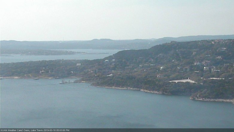 Lake Travis webcam, March 18, 2019 4:05 PM CT