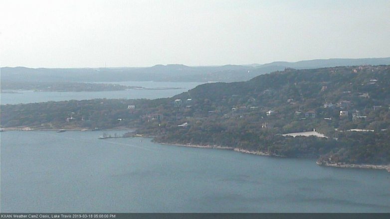 Lake Travis webcam, March 18, 2019 4:10 PM CT