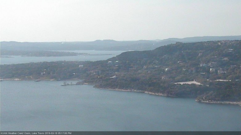Lake Travis webcam, March 18, 2019 4:20 PM CT