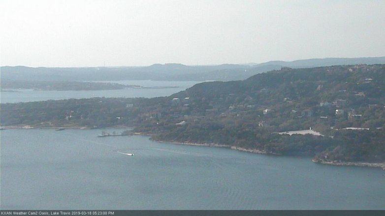 Lake Travis webcam, March 18, 2019 4:25 PM CT