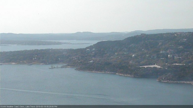 Lake Travis webcam, March 18, 2019 4:30 PM CT