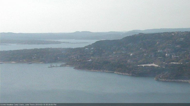 Lake Travis webcam, March 18, 2019 4:40 PM CT