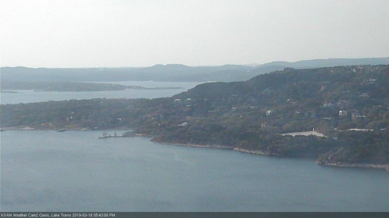 Lake Travis webcam, March 18, 2019 4:45 PM CT