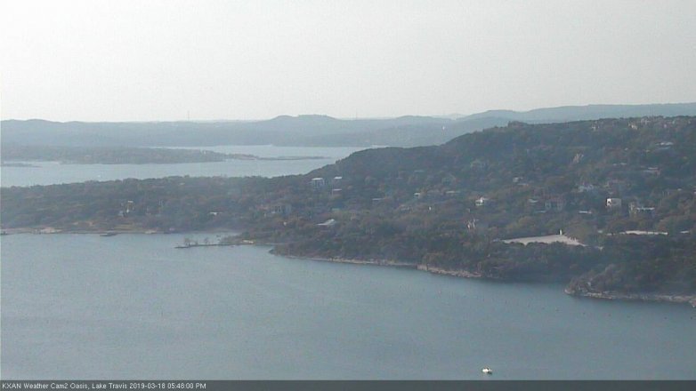 Lake Travis webcam, March 18, 2019 4:50 PM CT