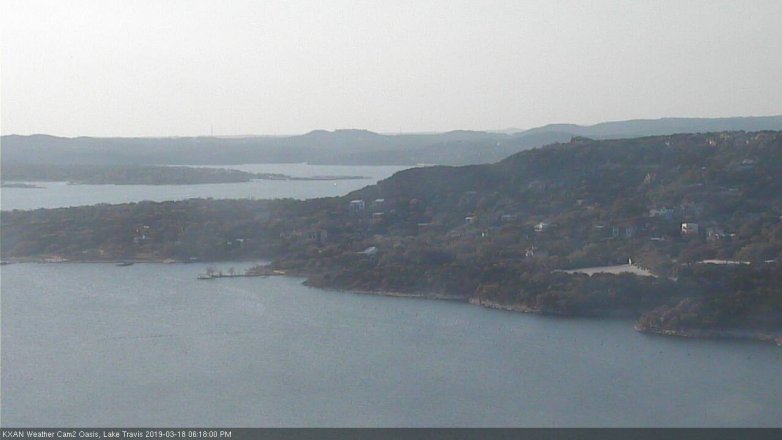 Lake Travis webcam, March 18, 2019 5:20 PM CT