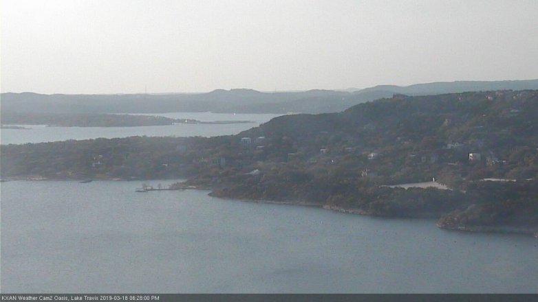 Lake Travis webcam, March 18, 2019 5:30 PM CT