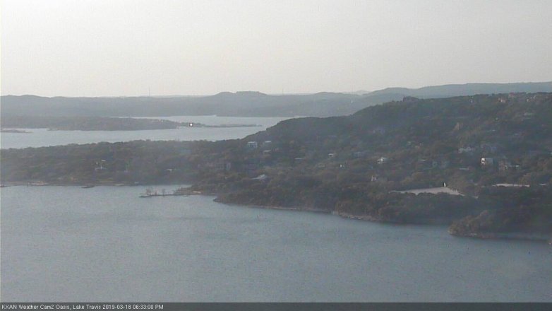 Lake Travis webcam, March 18, 2019 5:35 PM CT
