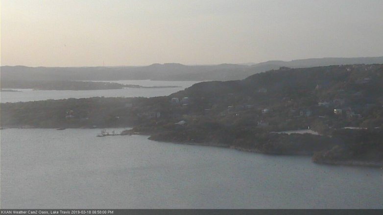 Lake Travis webcam, March 18, 2019 6:00 PM CT