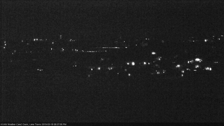 Lake Travis webcam, March 18, 2019 7:40 PM CT