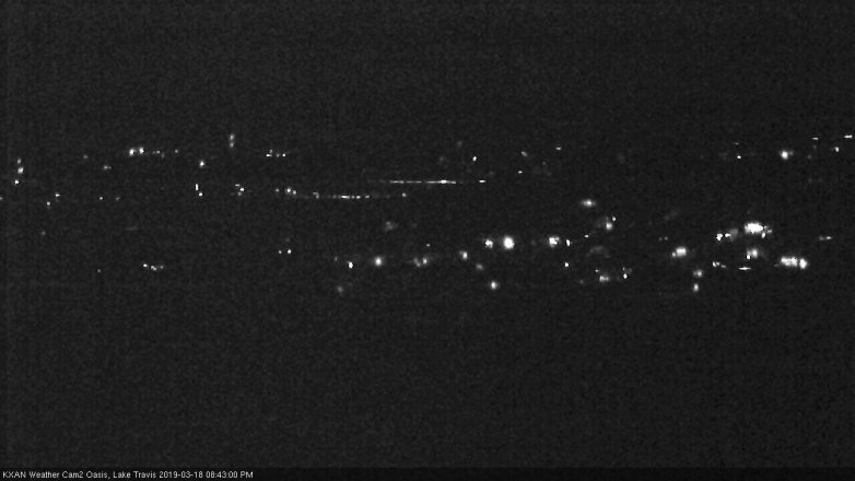 Lake Travis webcam, March 18, 2019 7:45 PM CT