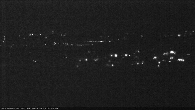 Lake Travis webcam, March 18, 2019 7:50 PM CT