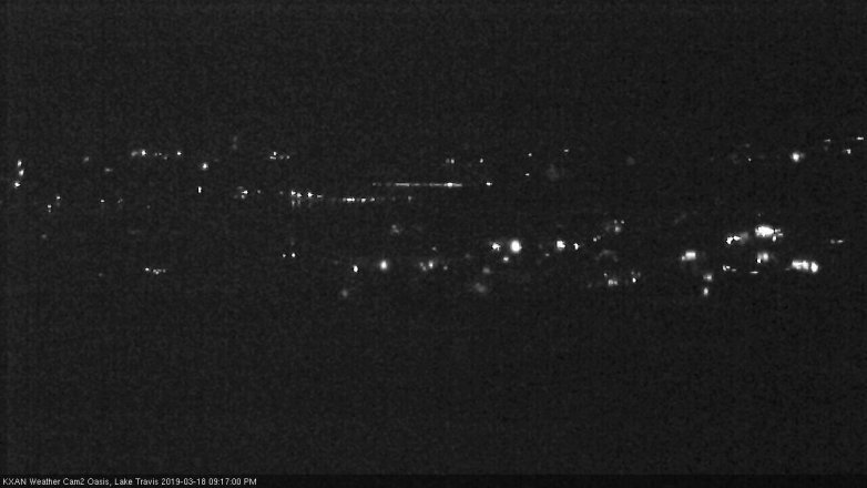 Lake Travis webcam, March 18, 2019 8:20 PM CT
